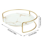 Kit Organizador de Cosméticos Modern Lar™ com Detalhes em Pedra e Dourado / Elegância e Organização Para Seus Cosméticos e Ambientes!