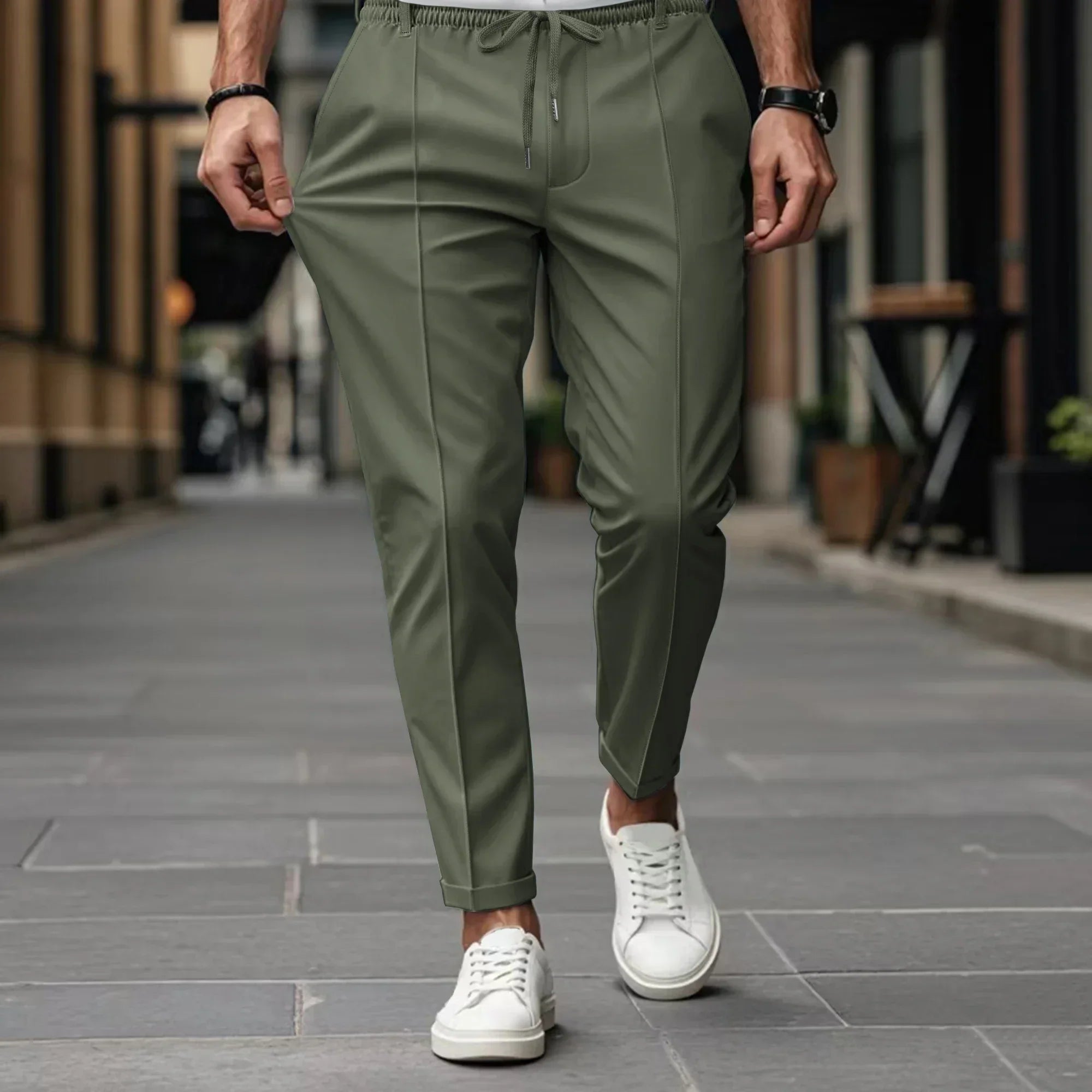 Calça Valerius™ Em Alfaiataria com Modelagem Confort / Minimalismo de Alto Padrão!