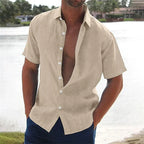 [COMPRE 1 E LEVE 3] Camisa Sospiro™ em Linho de Algodão Leve / Um Toque de Frescor e Minimalismo Premium!