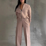 Conjunto Naomi™  em Moletom Premium com Jaqueta Zíper