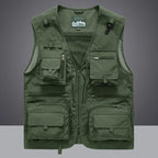 Colete Americano Maverick™ com Visual Tático Urbano e Multi-Bolsos /O Equilíbrio Entre Funcionalidade, Estilo e Presença Masculina.
