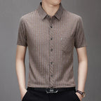 [COMPRE 1 E LEVE 2] Camisa Marcello™ em Linho de Algodão com Toque Artesanal / Sofisticação Atemporal e Acabamento Premium para Homens de Estilo!