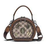 Bolsa Celine™ com Formato Redondo e Emblemas de Luxo / Praticidade e Elegância para Mulheres Autênticas