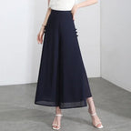 Calça Diva Natural™ Pantalona com Sobreposição Fluida