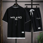 Conjunto Milano Italy™ com Estilo Street e Estampa Minimalista