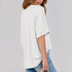 [Compre 1 e Leve 2] Blusinha Antonella™ em Popelina Premium com Toque de Elastano / Conforto e Versatilidade que Acompanham o Seu Dia!