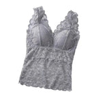 [COMPRE 1 E LEVE 3] Blusinha BellaLace™ com Bojo Embutido e Renda Suave / Sensualidade e Conforto em Cada Curva!