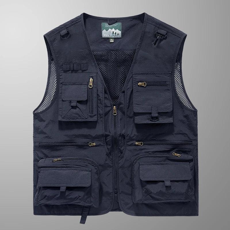 Colete Americano Maverick™ com Visual Tático Urbano e Multi-Bolsos /O Equilíbrio Entre Funcionalidade, Estilo e Presença Masculina.