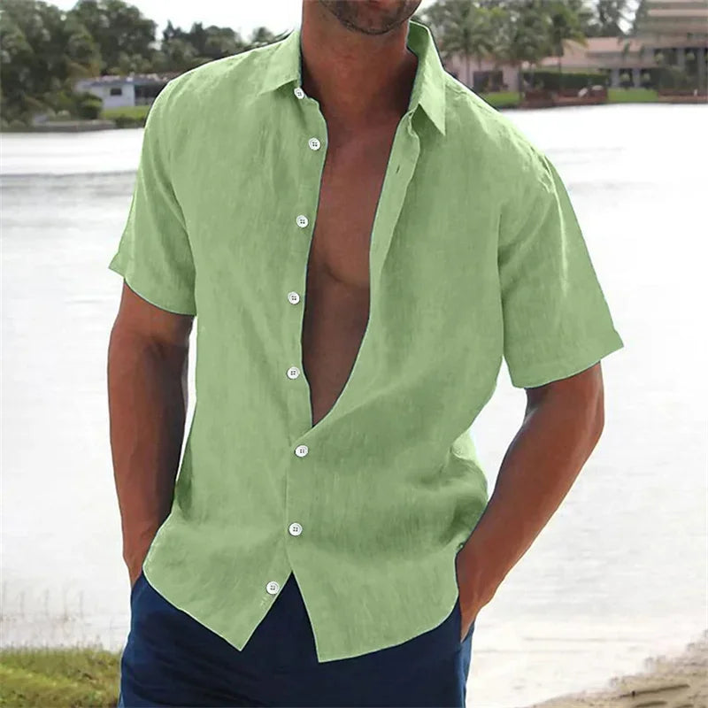 [COMPRE 1 E LEVE 3] Camisa Sospiro™ em Linho de Algodão Leve / Um Toque de Frescor e Minimalismo Premium!