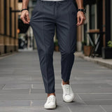 Calça Valerius™ Em Alfaiataria com Modelagem Confort / Minimalismo de Alto Padrão!