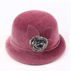 [COMPRE 1 E LEVE 3] Chapéu Clémence™ Em Pele de Raposa Sintética e Silhueta Clássica / Um Toque Retrô que Celebra a Feminilidade Atemporal