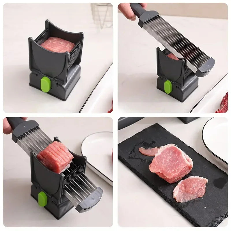Fatiador Manual de Carnes Modern Lar™ Padronização, Agilidade e Precisão no Corte de Carnes e Frios!