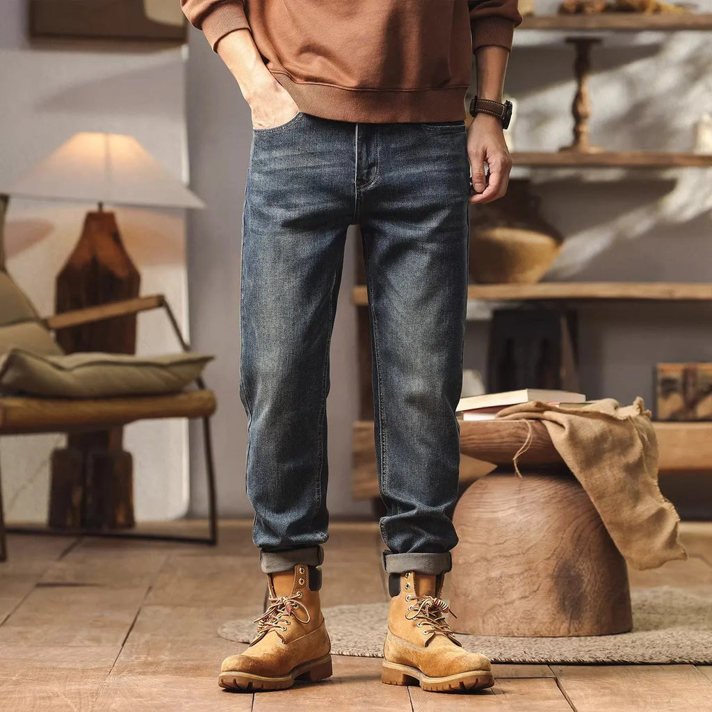 Calça Vantor™ em Jeans Flexível com Presença Imponente