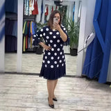 Vestido Cecília™ Midi Clássico com Babados