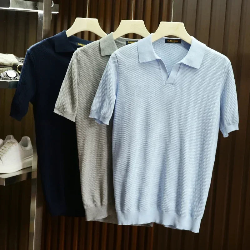 Polo Leonidas™ em Algodão Penteado com Elastano / Sofisticação Minimalista com Postura de Autoridade e Bom Gosto!