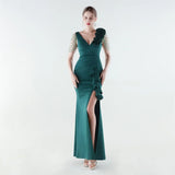 Vestido Aurielle™ com Ombro Decorado e Acabamento Premium