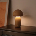 Luminária Cogumelo Modern Lar™ em Madeira Natural / Luz Aconchegante e Estilo Sofisticado para Seu Ambiente!