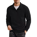 Blusa Masculina Carter™ em Tecido Texturizado com Zíper Parcial / Elegância Casual com Conforto Premium!
