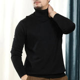 Suéter Gola Alta Monaco™ em Cashmere  / Elegância Sutil Para Homens de de Verdade!