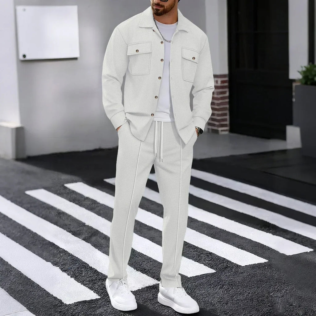 Conjunto Dominus Elite™ com Jaqueta Estruturada e Calça Slim
