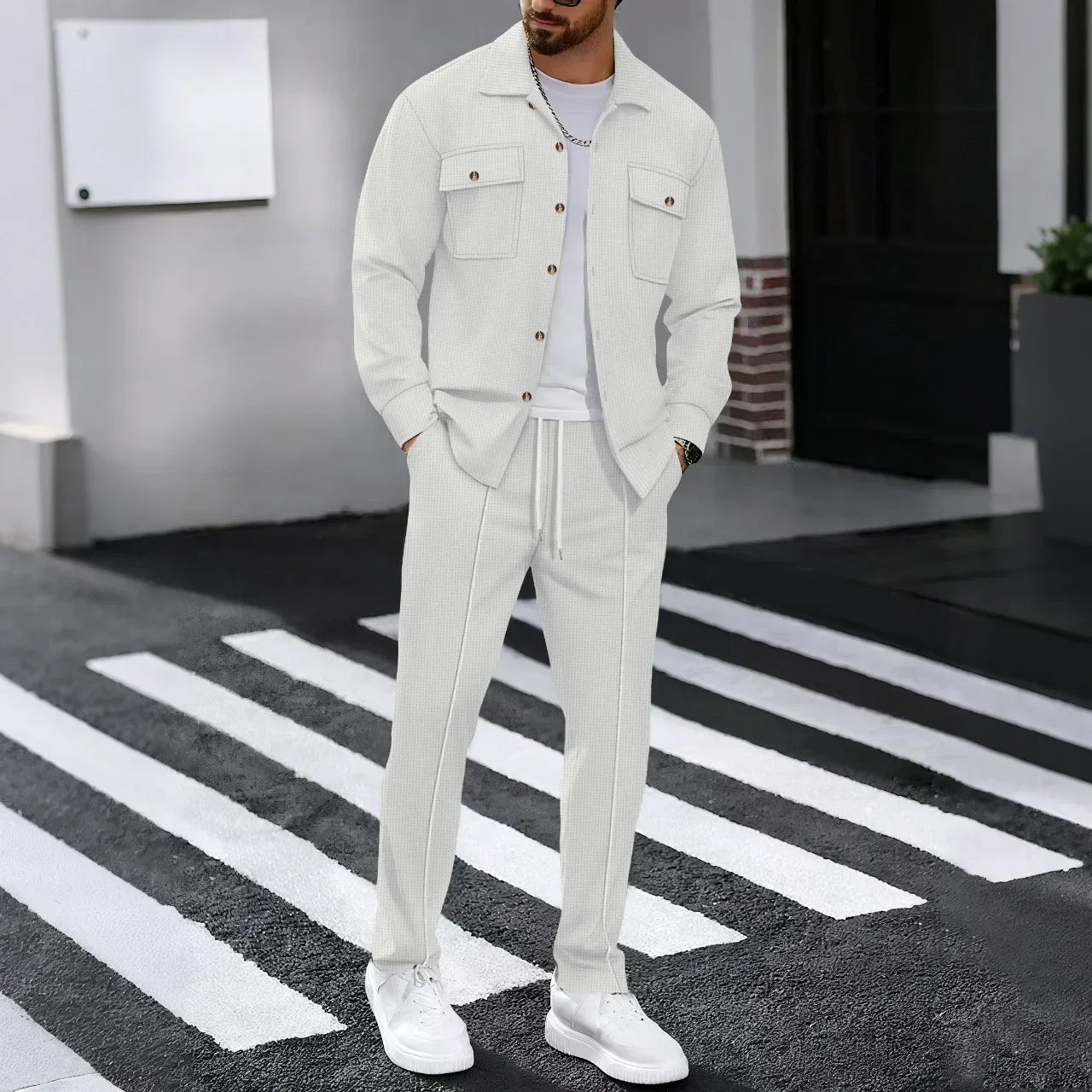 Conjunto Dominus Elite™ com Jaqueta Estruturada e Calça Slim