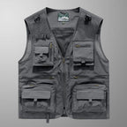 Colete Americano Maverick™ com Visual Tático Urbano e Multi-Bolsos /O Equilíbrio Entre Funcionalidade, Estilo e Presença Masculina.