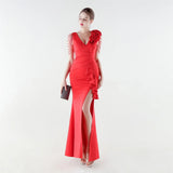 Vestido Aurielle™ com Ombro Decorado e Acabamento Premium