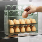 Organizador MultiOvos™ com Tampa Articulada e Capacidade Dupla / Organização e Praticidade para sua Rotina na Cozinha!