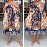 Vestido Belle Barroque™ em Viscose Estampada com Manga Bufante e Saia em Camadas / Para Mulheres que Espalham Leveza, Doçura e Liberdade por Onde Passam!