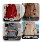 Suéter Lahoma™ em Tricô de Algodão / Estilo Solto com Conforto que Abraça