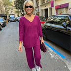 Conjunto La Vittoria™ com Blusa Longa e Calça Reta / Para Mulheres que Exalam Elegância em Cada Passo!