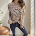 Blusa Soul™ em Tricô Rendado com Padrão Geométrico / Para Quem Transborda Leveza e Estilo Natural!