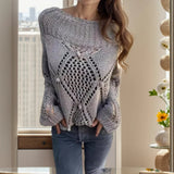 Blusa Soul™ em Tricô Rendado com Padrão Geométrico / Para Quem Transborda Leveza e Estilo Natural!