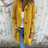 Casaco Belle Route™ em Tricô Canelado com Capuz e Silhueta Alongada / Inspirado na Delicadeza dos Dias Frios!