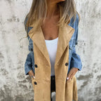 Casaco Dual Motion™ com Mix de Jeans e Suede / Para Quem Vive o Estilo com Personalidade e Leveza!