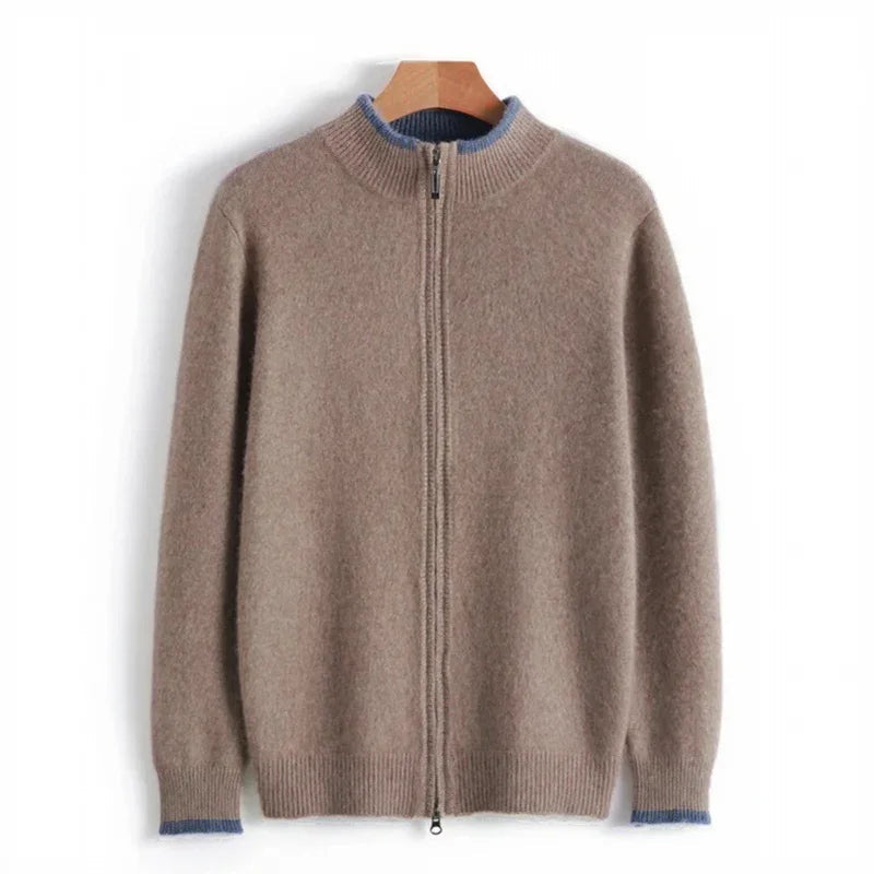 Jaqueta Milano Blend™ em Malha de Algodão com Toque de Lã / Sofisticação Atemporal para Homens de Estilo!