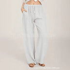 Calça Bruma™ em Linho de Algodão / Toque Suave, Caimento Livre e Estilo Natural!