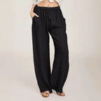 Calça Bruma™ em Linho de Algodão / Toque Suave, Caimento Livre e Estilo Natural!