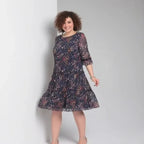 Vestido Luana Poème™ em Chiffon Premium com Mangas Bufantes / Um Clássico Boho para Corações Livres!