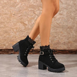 Bota Victoria Urban™ com Renda Elegante e Design Britânico