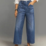 Calça Jeans Maeve™ Com Cintura Alta e Modelagem que Não Aperta