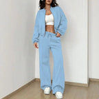 Conjunto Naomi™  em Moletom Premium com Jaqueta Zíper