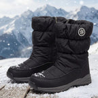 Botas de Inverno Estocolmo™ Forradas e Acolchoadas com Solado Tratorado Antiderrapante