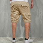 Bermuda Liam™ em Sarja Premium com Bolsos Cargos Amplos
