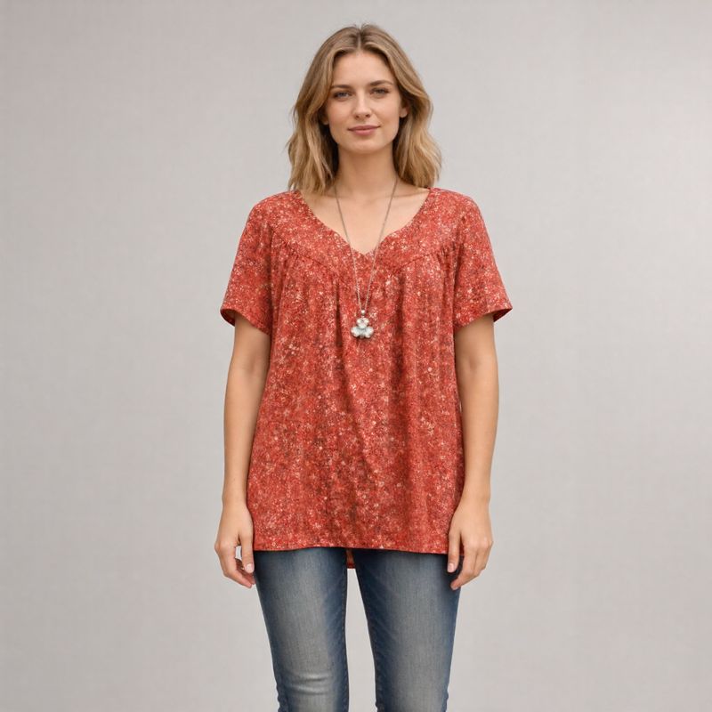 Blusa Lisboa™ em Viscose Premium com Decote em V