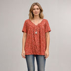 Blusa Lisboa™ em Viscose Premium com Decote em V
