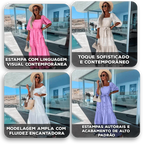 Vestido Carina™ com Bordado Laise e Cintura Marcada / Leveza, Romance e Estilo em Cada Detalhe!