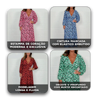 Vestido Zayla™ com Estampa de Corações / A Liberdade de Ser Feminina com Presença!