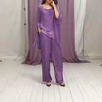 Conjunto Lumina™ com Caimento Fluido e Detalhes Brilhantes / Conforto e Elegância Que Você Merece, Mulher!