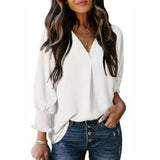 [COMPRE 1 E LEVE 2] Blusinha Clementina™ em Linho de Algodão com Caimento Elegante / O Toque de Sofisticação que Toda Mulher Merece!